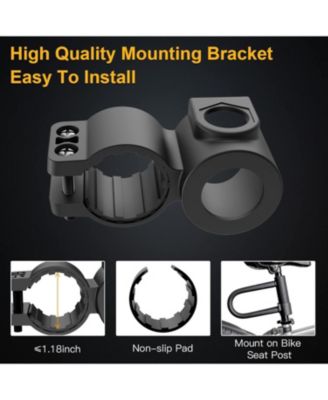 Heavy Duty Bicycle U-Lock, 16mm Shackle plus 6ft Security Cable & Mounting Bracket for Bike, Motorcycle