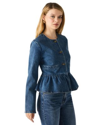 Women's Abigale Collarless Button Front Blazer