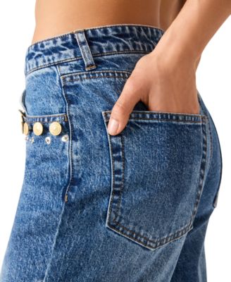 Women's Irys Shanks Flared High Rise Ankle Jeans