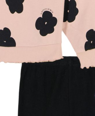 Girls' 4-6X Long-Sleeve Sweatshirt and Pants, 2-Piece Set