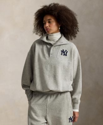 Women's Vintage-Inspired Yankees Long Sleeve Pull-On Sweatshirt