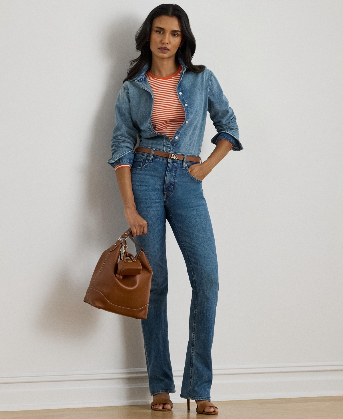 Ralph Lauren Women's Long Sleeve T-shirt In Multi