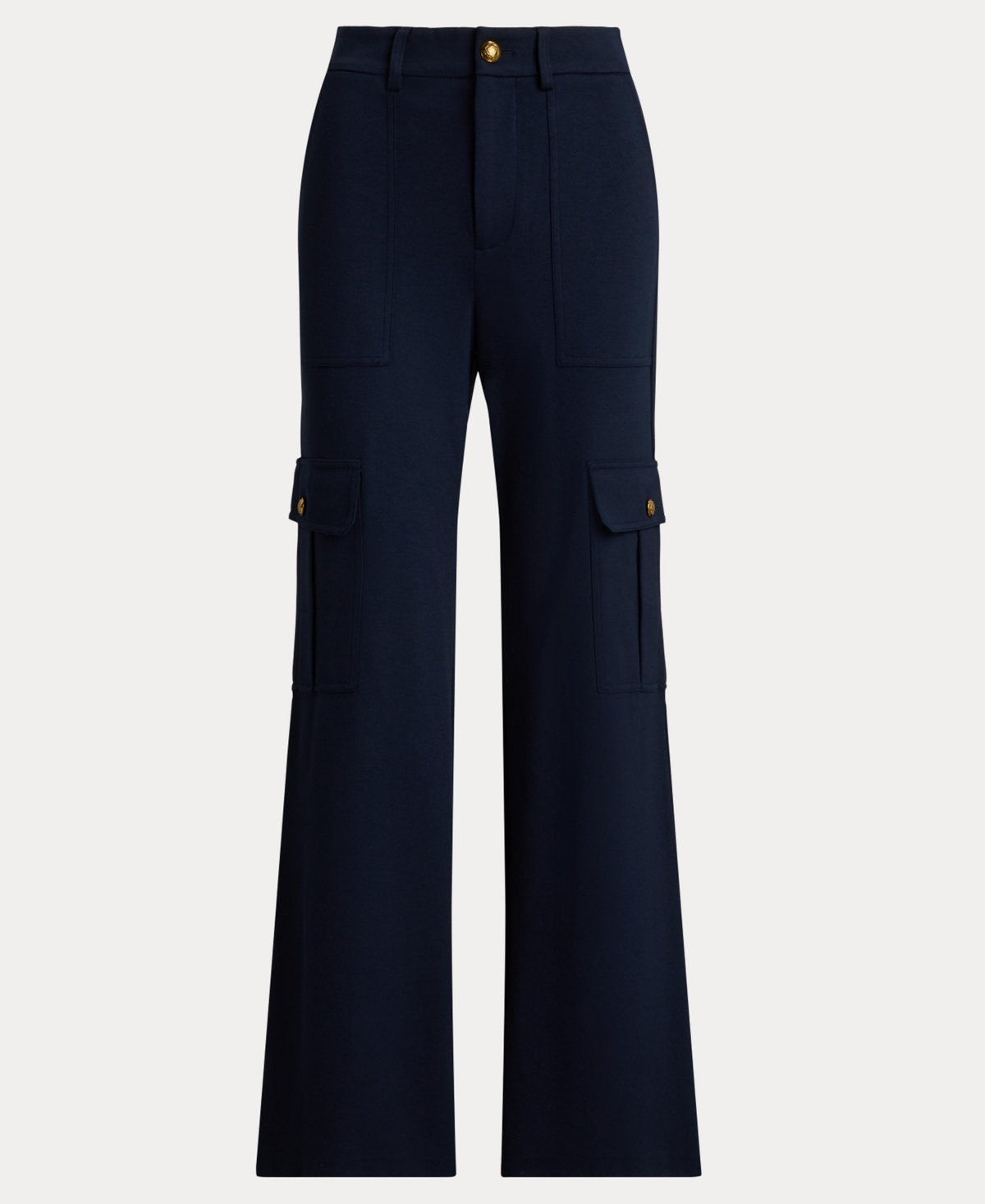 Ralph Lauren Women's Ponte Wide-leg Cargo Pants In Blue