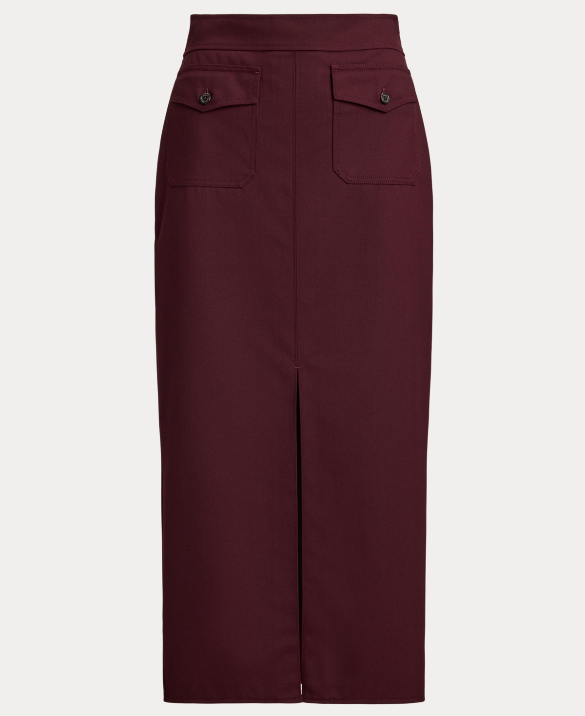 Ralph Lauren Women's Pencil Midi Skirt In Burgundy