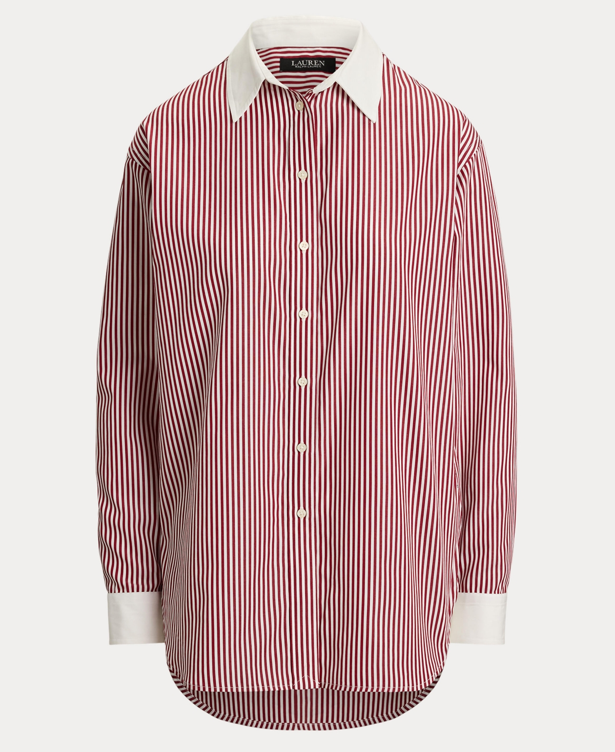 Lauren Ralph Women's Striped Broadcloth Shirt