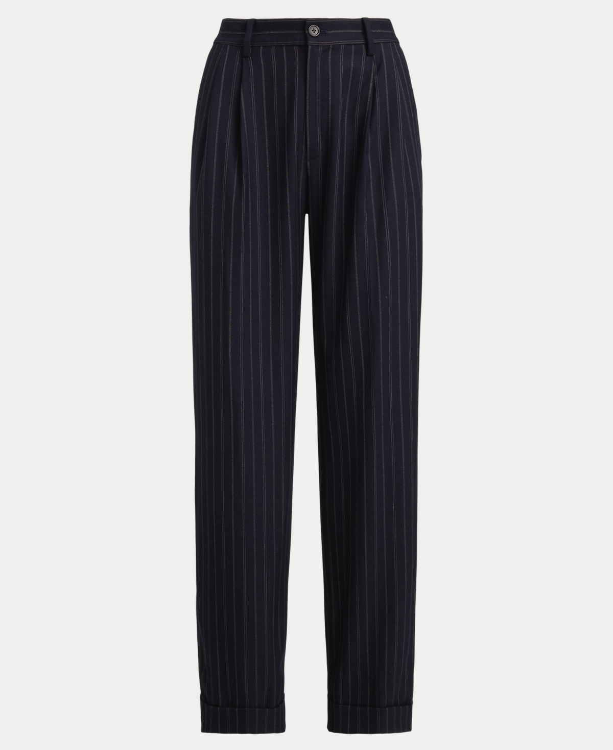 Ralph Lauren Women's Striped Pleated Pants In Black