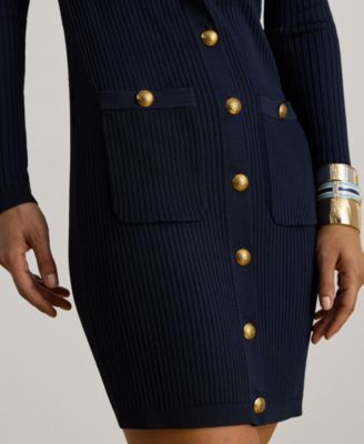 Women's Rib-Knit Sweater Dress