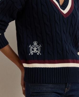 Women's Cable-Knit Cricket Sweater