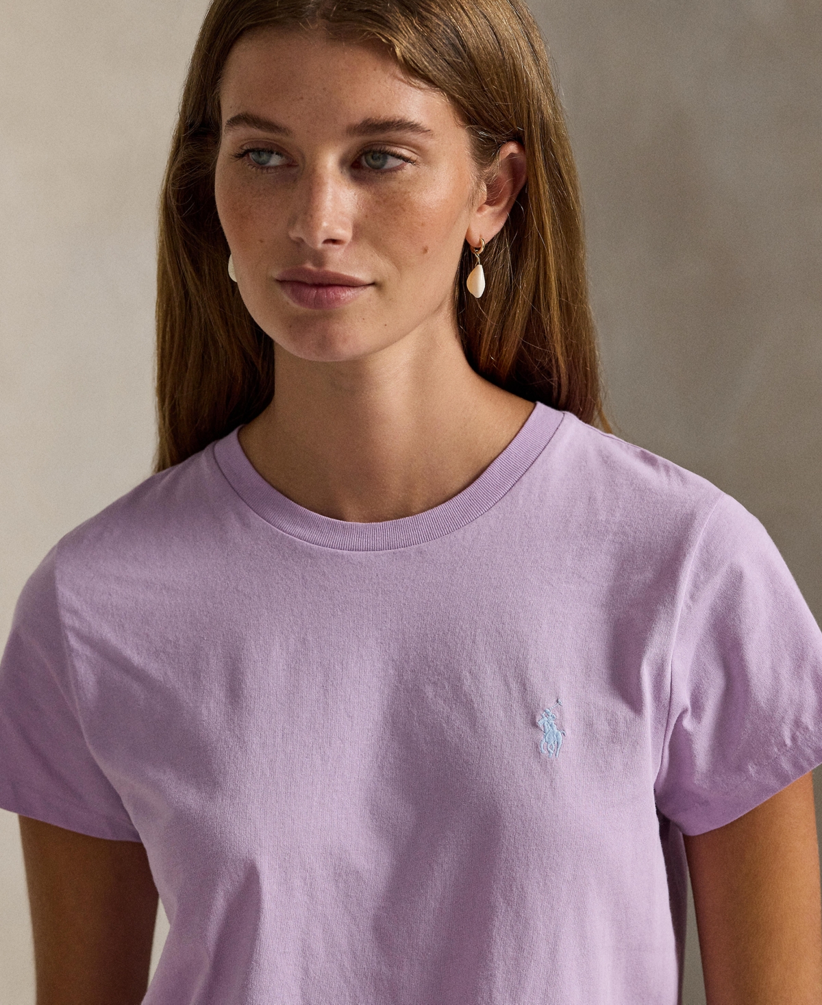 Polo Ralph Lauren Women's Crewneck T-shirt In Purple