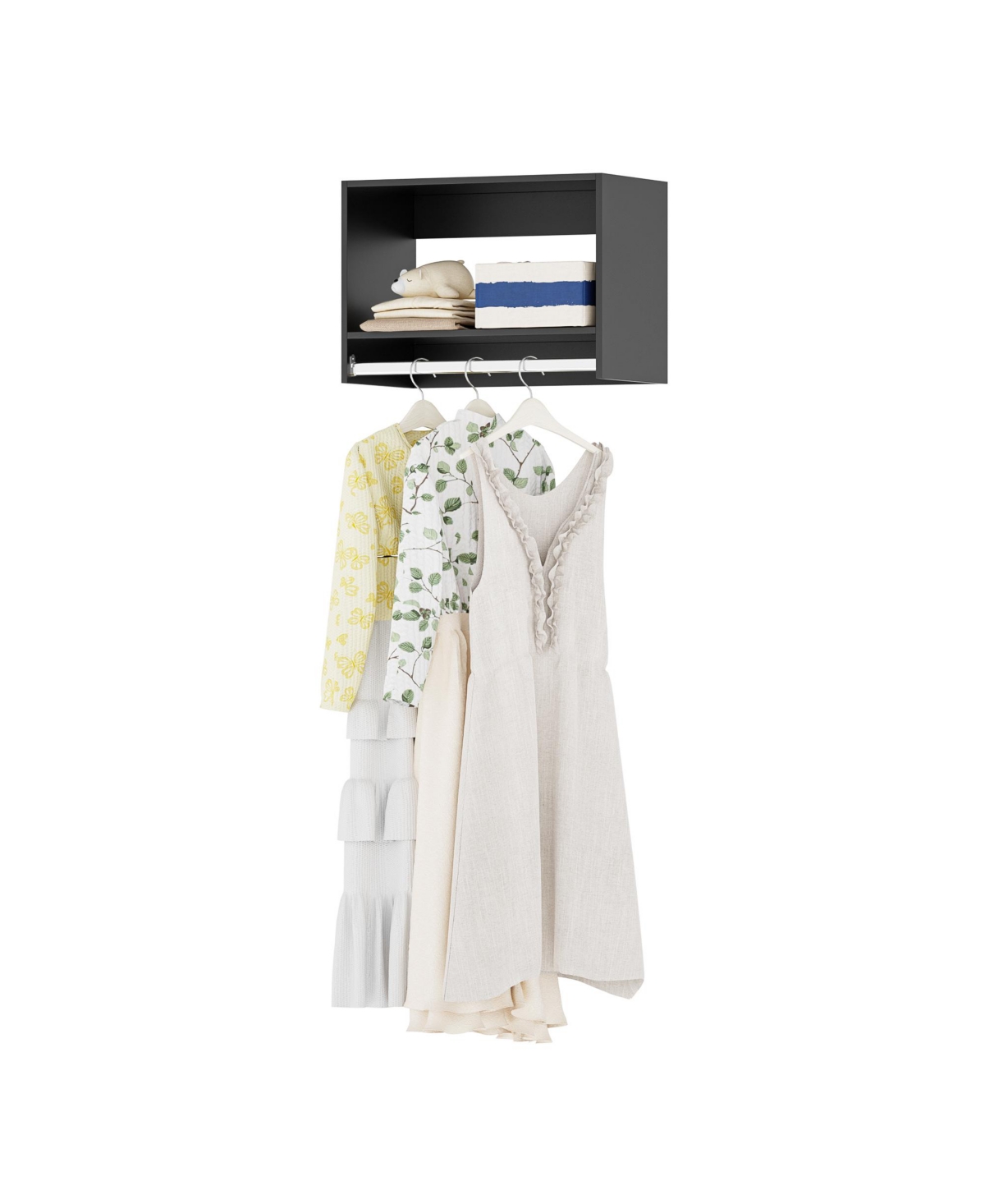 Lovmor Mdf Wood Shelf Tall Hanging Closet Unit