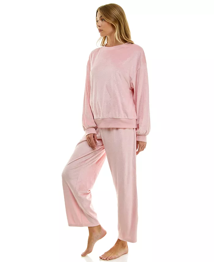 Women's Long-Sleeve Crew Neck and Pant Set - thumbnail 10