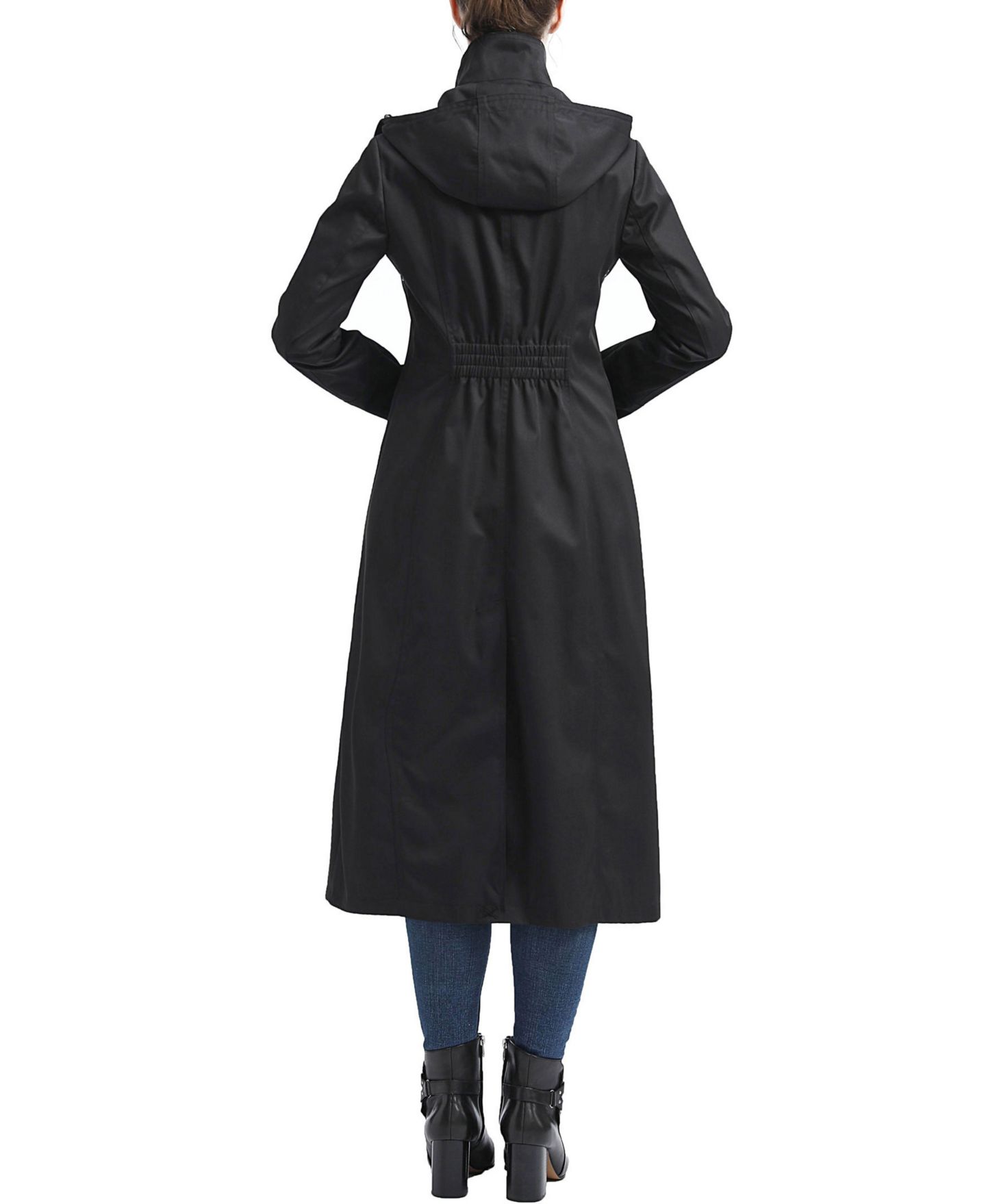 Женское пальто kimi + kai Water-Resistant Hooded Long, цвет: Чёрный — фото 3