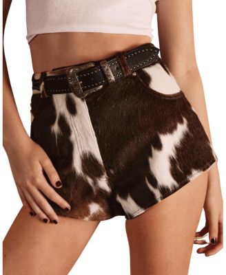 Women's Limited Cow Hide Leather Shorts