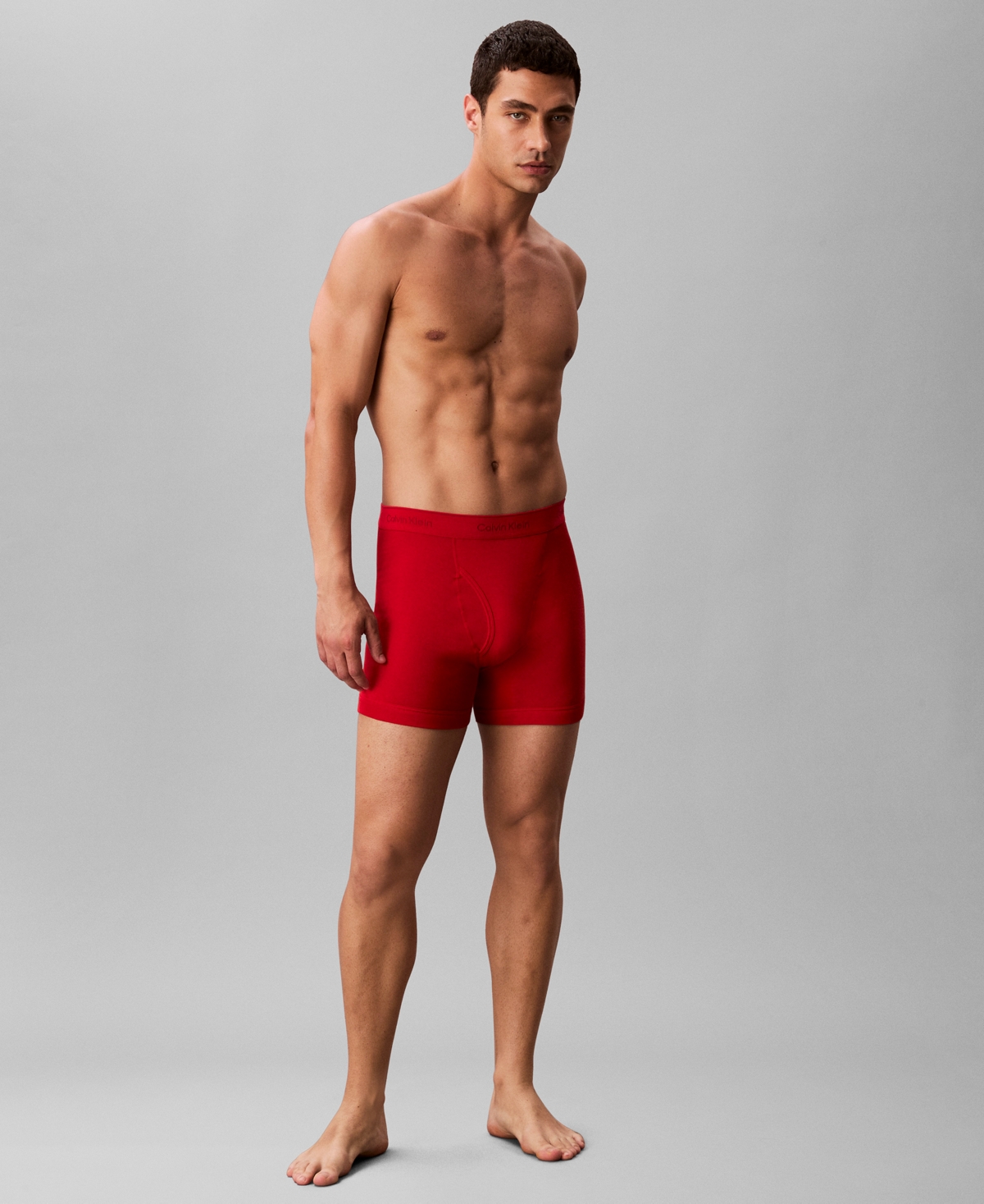 Calvin Klein Men's 3-pack Cotton Classics Boxer Briefs Underwear In Multi