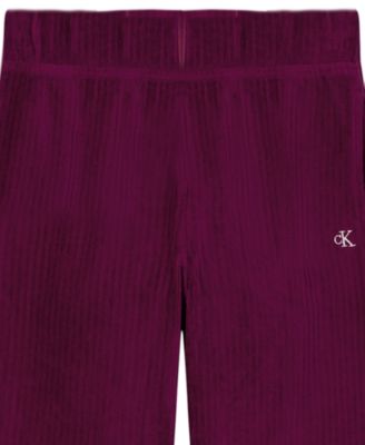 Girls' 7-16 Ribbed Pull-On Lounge Pants
