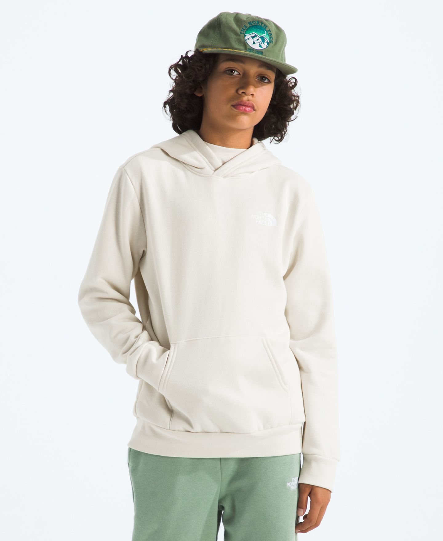 Детское худи The North Face Pull-On Graphic, цвет: Белый дюнный — фото 2