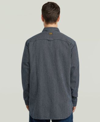 Men's Stripe Button-Up Regular-Fit Shirt