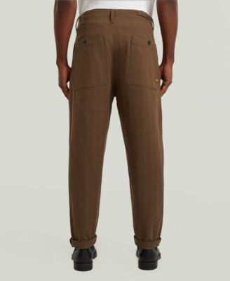 Men's Pleated Relaxed-Fit Chino Pants