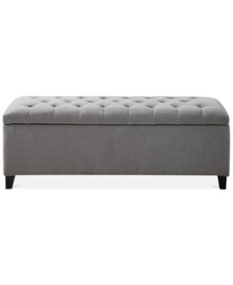 Madison Park Shandra Tufted Top Upholstered Storage Bench