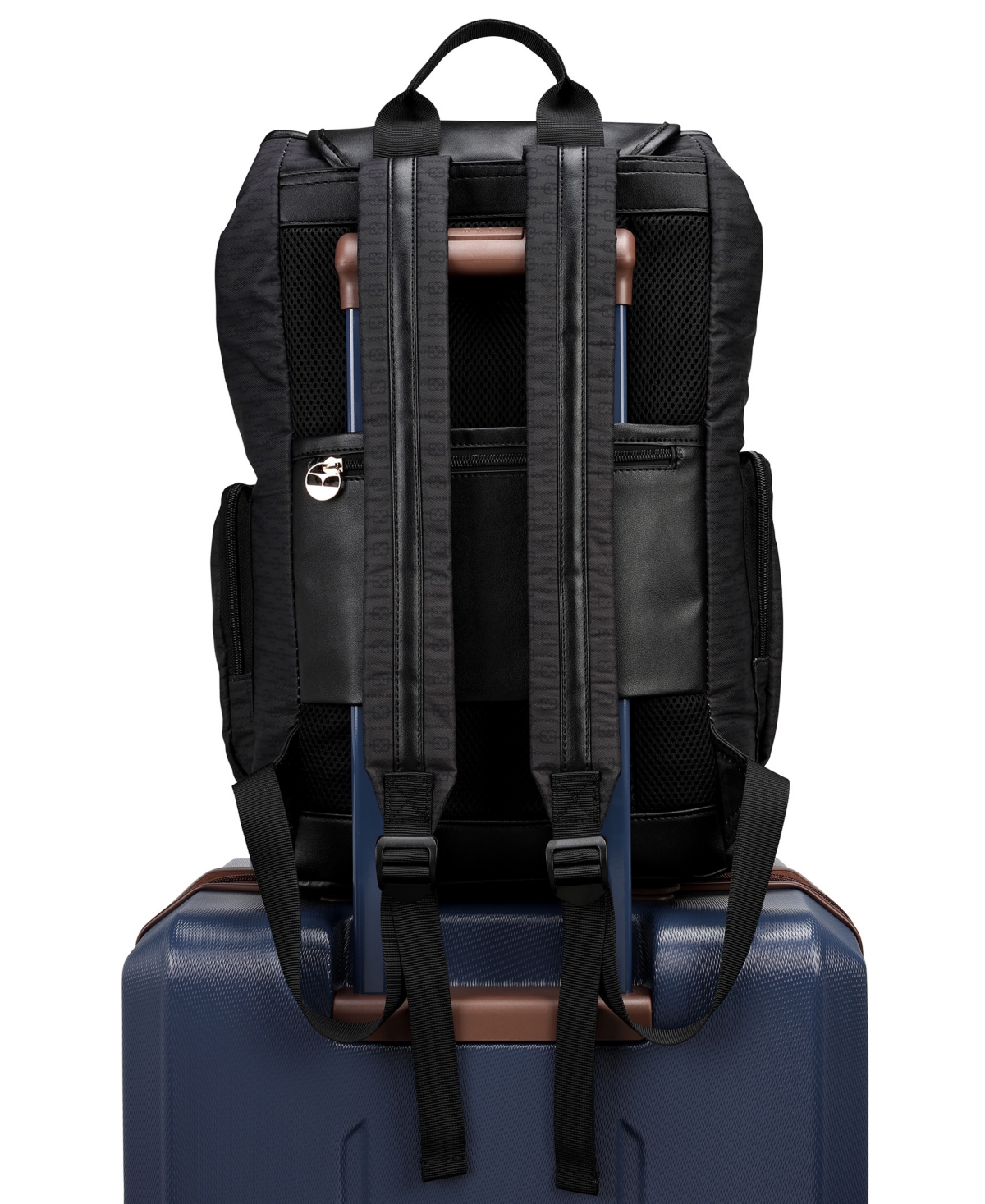 Elle Eleganza 17" Monogram Backpack In Black