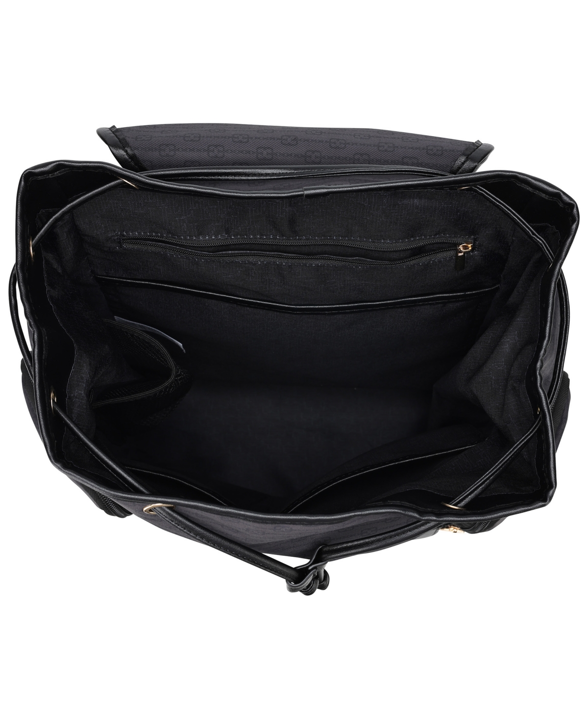 Elle Eleganza 17" Monogram Backpack In Black