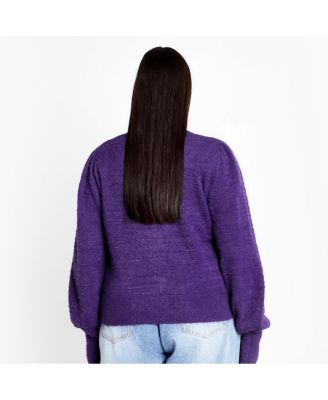 Plus Size Fluffy Button Cardigan