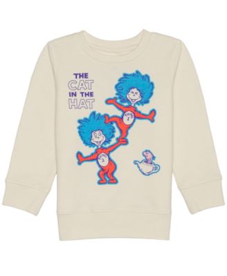 Dr. Seuss - Boys Toddler 2T-5T The Cat In The Hat Crewneck Sweatshirt