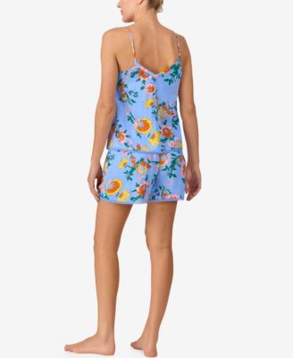 Women's Sleeveless V-Neck Cami Top & Boxer, 2-Piece Set