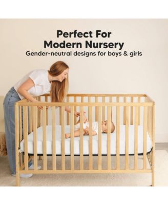 2pk Soothe Waterproof Fitted Crib Sheets for Girl, Boy, 100% Soft Cotton Crib Mattress Protector Sheet