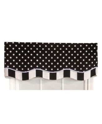 Dotty Style High Quality 3" Rod Pocket Valance by RLF Home