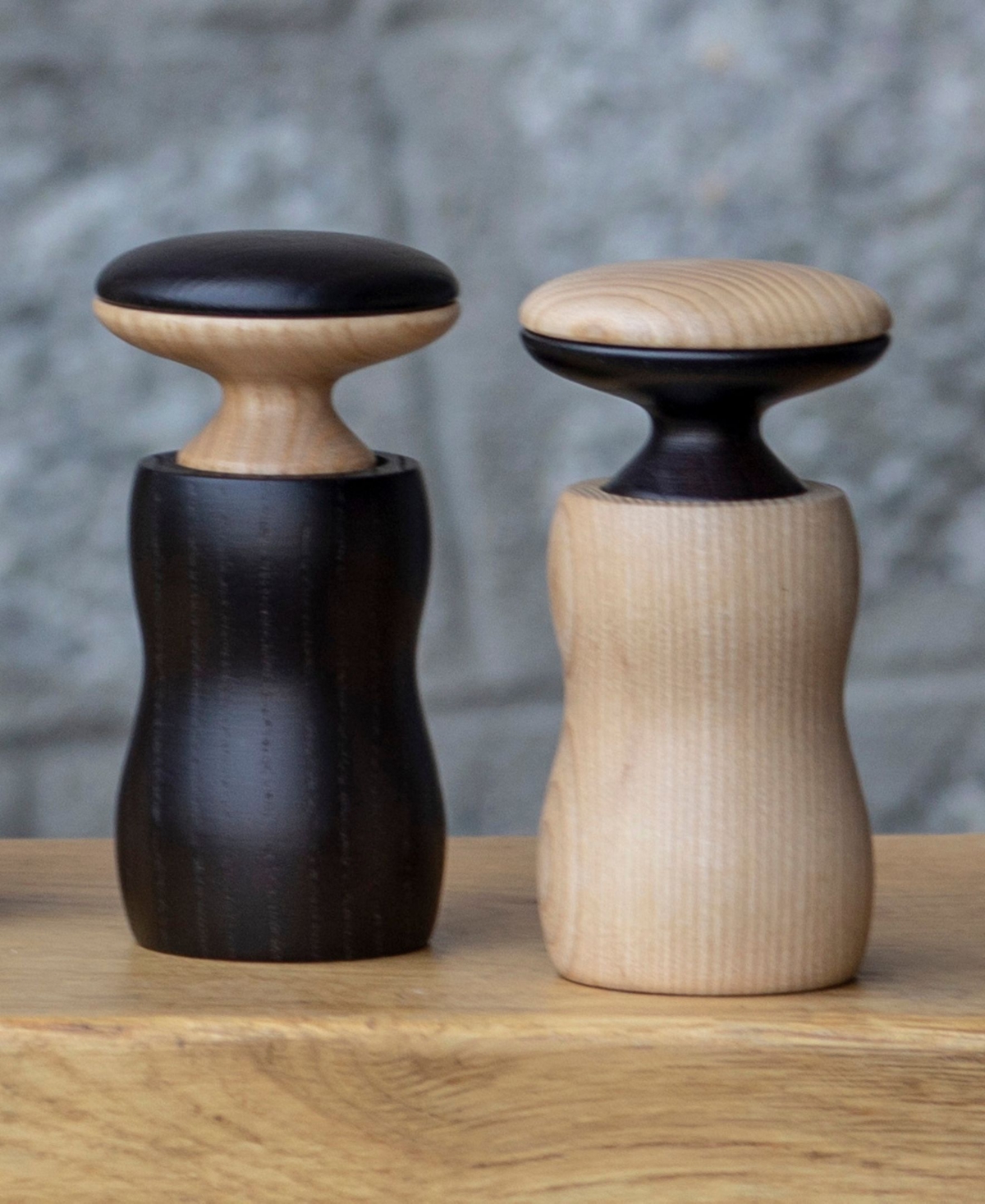 Legnoart Ashwood Salt Pepper Mill, Set Of 2