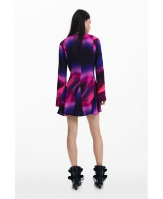 Women's Dress with ribbon neckline