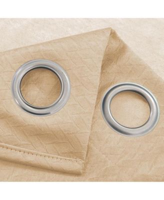 Lydia Matte Embossed One Blackout Panel - 52x84", Gold