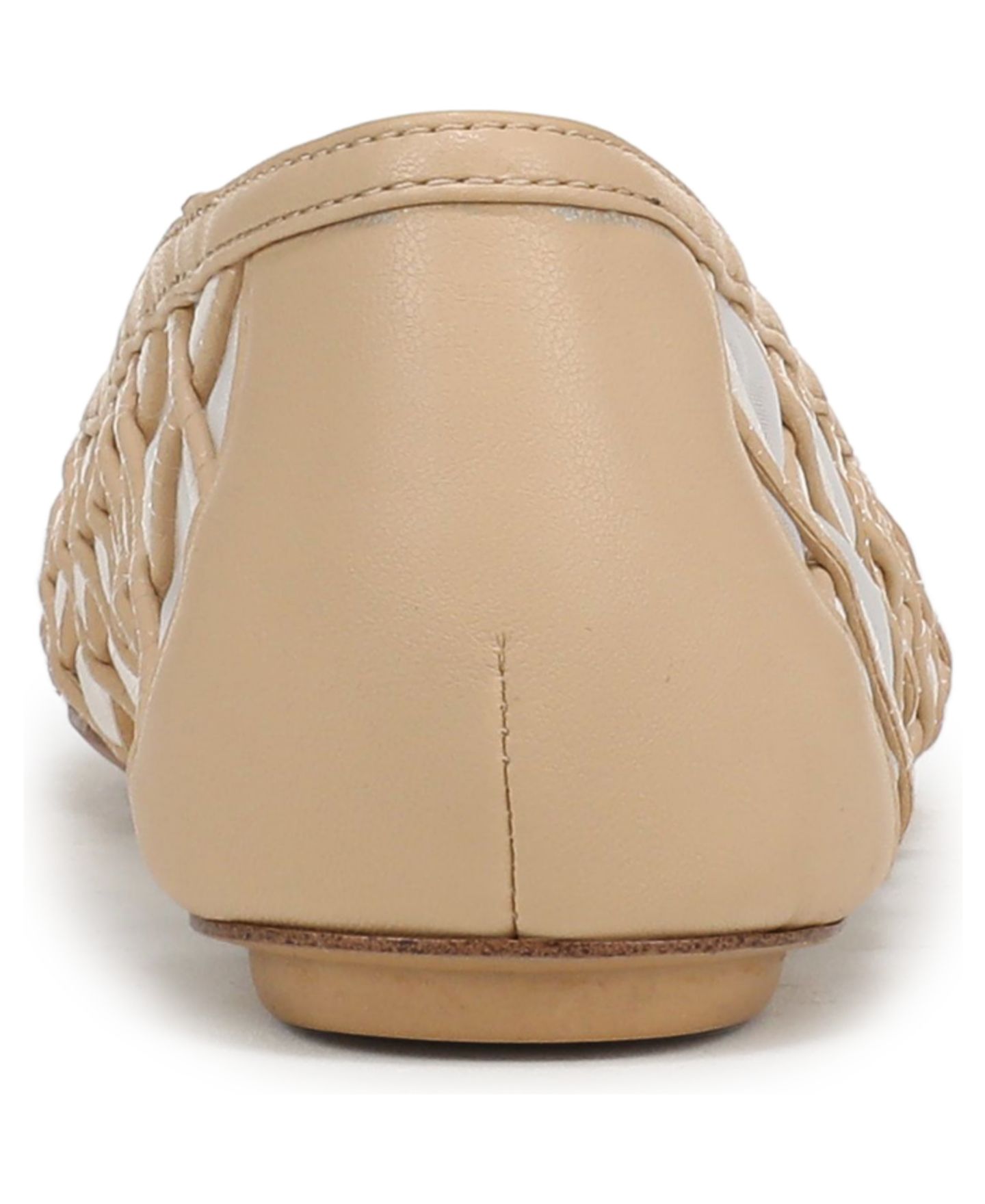 Женские балетки Franco Sarto Christina Round Toe Ballerina Flats, цвет: Бежевая искусственная кожа сетчатый — фото 3