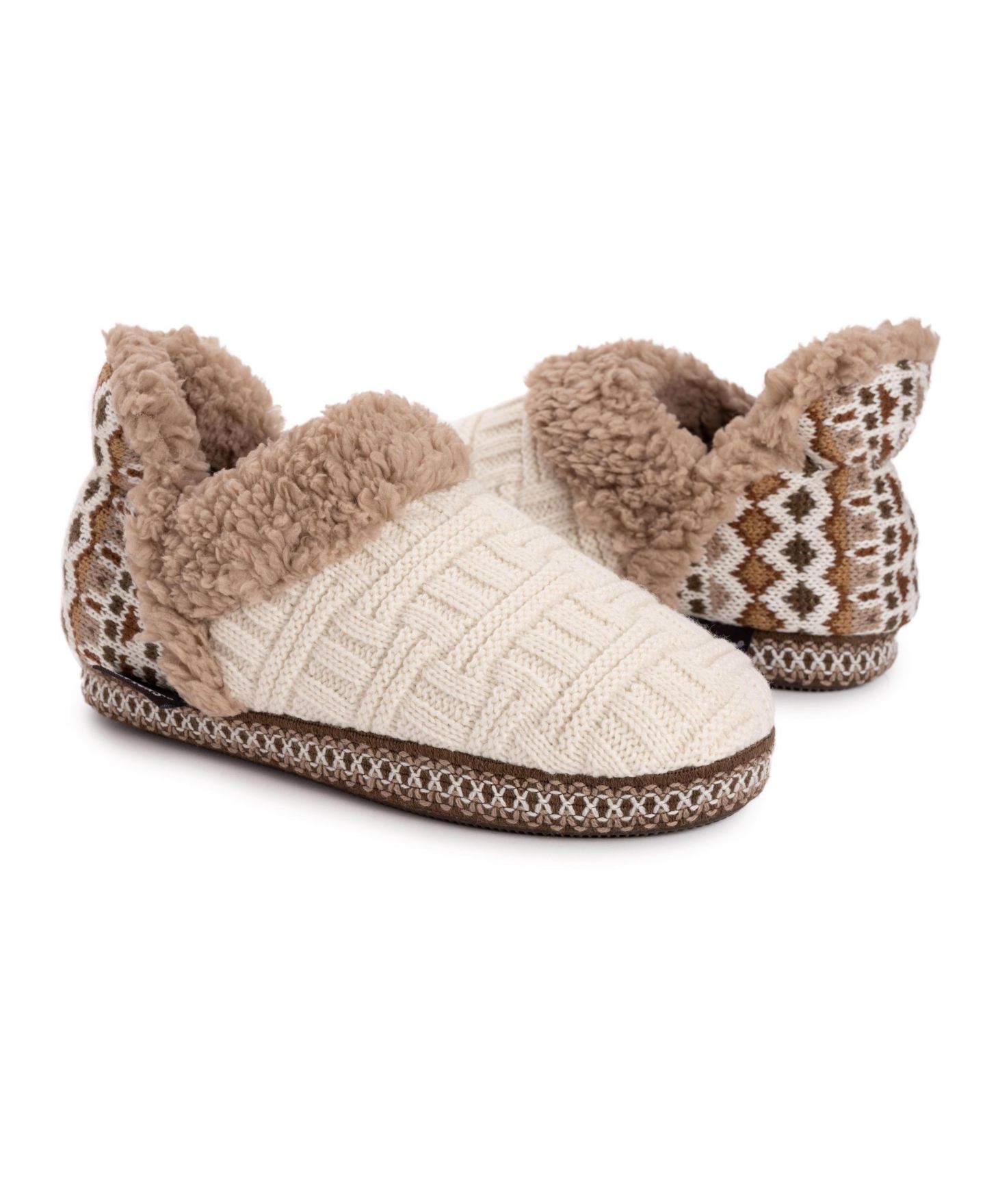 Женские тапочки MUK LUKS Magdalena Slipper, цвет: Слоновая кость, вариант 1 — фото 5