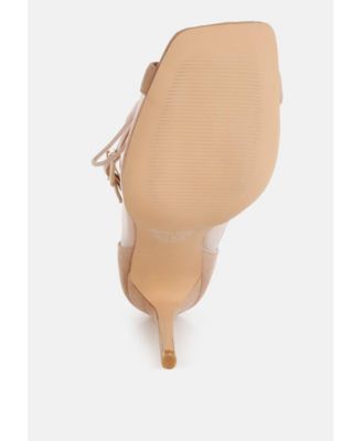 Womens Cabernet Mesh & Microfiber Stiletto Boots