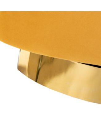 Carisa Contemporary Swivel 29.5" W Barrel Chair with Metal Base