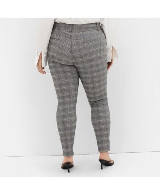 Plus Size Bengaline Check Pant