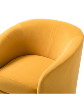Swivel Accent Chair with Gold Metal Base for Living Room Nursery