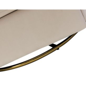 Swivel Accent Chair with Gold Metal Base for Living Room Nursery