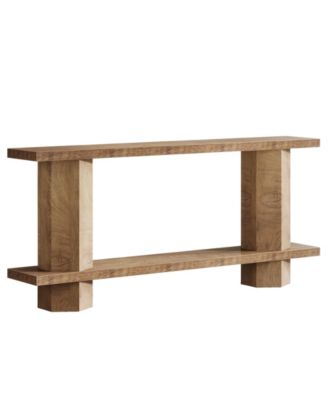 71-Inch Long Console Table for Entryway, Wooden Sofa Table Behind Couch