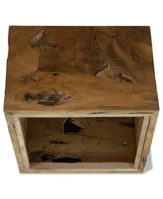 Coffee Table Brown Genuine Teak Medium Coffee Table Square