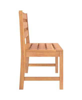 Garden Bench Warm Teak Solid Teak Wood Medium Durable