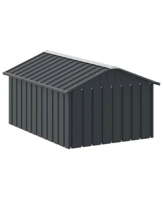 Dog House Anthracite Galvanized Steel Large Durable Dog House