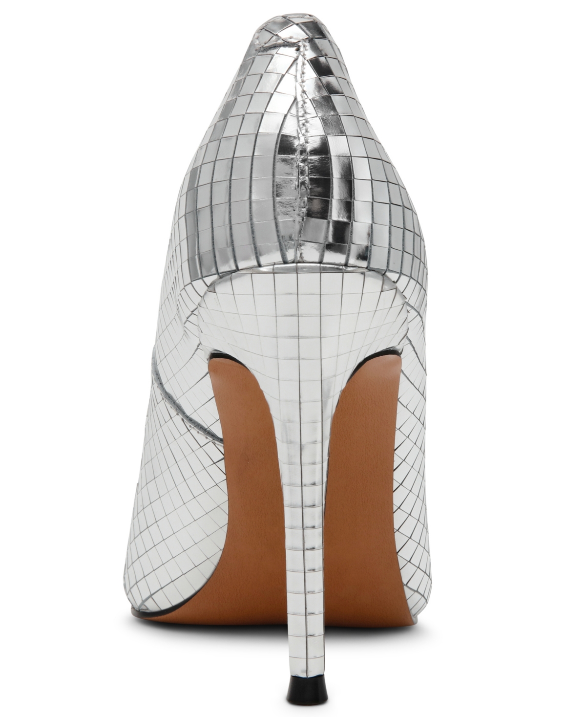 Steve Madden Noir Pointed Toe Pump In Silver