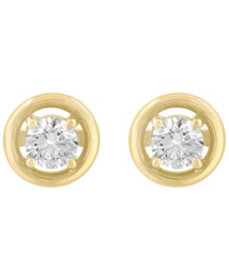 Diamond Stud Earrings (3/8 ct. t.w.) in 14k Yellow Gold