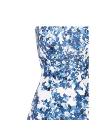 Women's Strapless Mini Dress With Accent Lacing