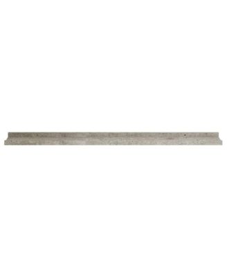 Wall Shelf Set of 4 Concrete Grey MDF 39.4x3.5x1.2 in