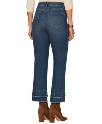 Petite AB Solution Kick Flare Mid Rise Jeans