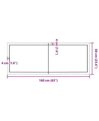 Wall Shelf Light brown Solid oak wood Large Foldable Wall Shelf